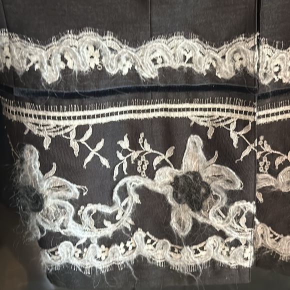 Zang Toi Blazer and Skirt Medium Wool/Charcoal Gray Blazer - Picture 7 of 16